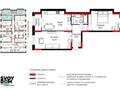 3-комнатная квартира · 77 м² · 7/17 этаж, Жошы хана 12 за ~ 64.9 млн ₸ в Астане, Есильский р-н — фото 23