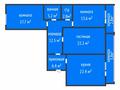 3-комнатная квартира · 109.4 м² · 3/9 этаж, Микрорайон Береке, Микрорайон Береке 52 за 49 млн ₸ в Костанае — фото 2