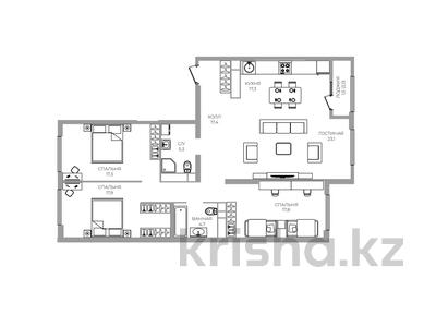 4-комнатная квартира · 125 м², Сатпаева за 92 млн 〒 в Алматы, Бостандыкский р-н