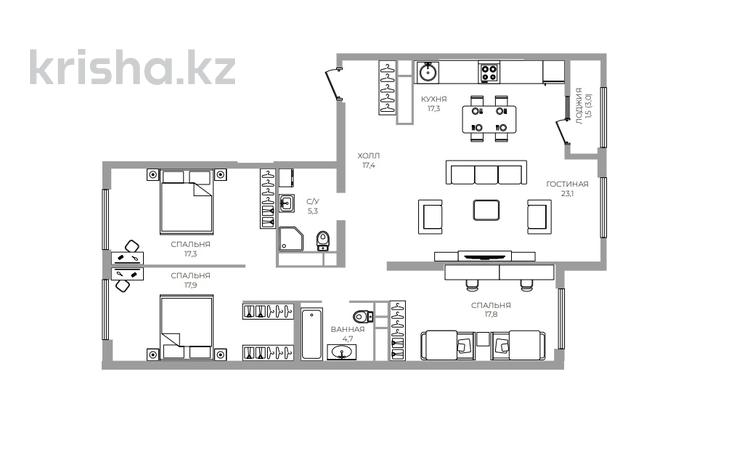 4-комнатная квартира · 125 м², Сатпаева за 92 млн 〒 в Алматы, Бостандыкский р-н — фото 10