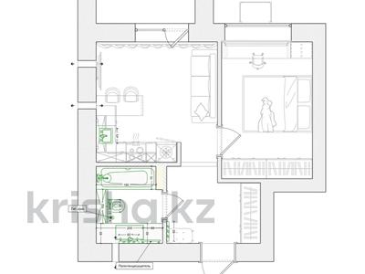 1-комнатная квартира · 41 м² · 3/9 этаж, ​067-й учетный квартал 1 — Новый комплекс ЖК Сармат 2 за 19 млн ₸ в Караганде, Алихана Бокейханова р-н