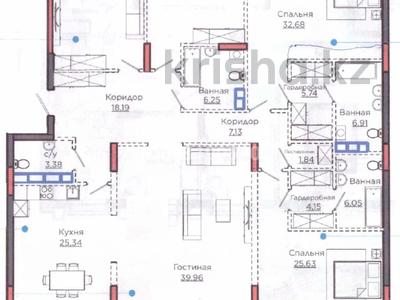 4-комнатная квартира, 230 м², 5/8 этаж, Баглан 5 за 280 млн 〒 в Астане, Алматы р-н