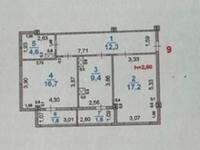 2-комнатная квартира, 63.3 м², 3/9 этаж, мкр Нуртас, Атымтаев за 22.5 млн 〒 в Шымкенте, Каратауский р-н