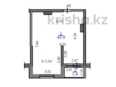 2-комнатная квартира · 46.3 м² · 2/7 этаж, мкр Томирис, Рыскулова — Рыскулова софия за 27 млн ₸ в Алматы, Алатауский р-н