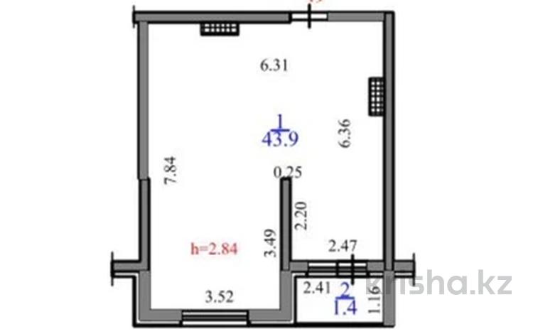 2-комнатная квартира · 46.3 м² · 2/7 этаж, мкр Томирис, Рыскулова — Рыскулова софия за 27 млн ₸ в Алматы, Алатауский р-н — фото 3