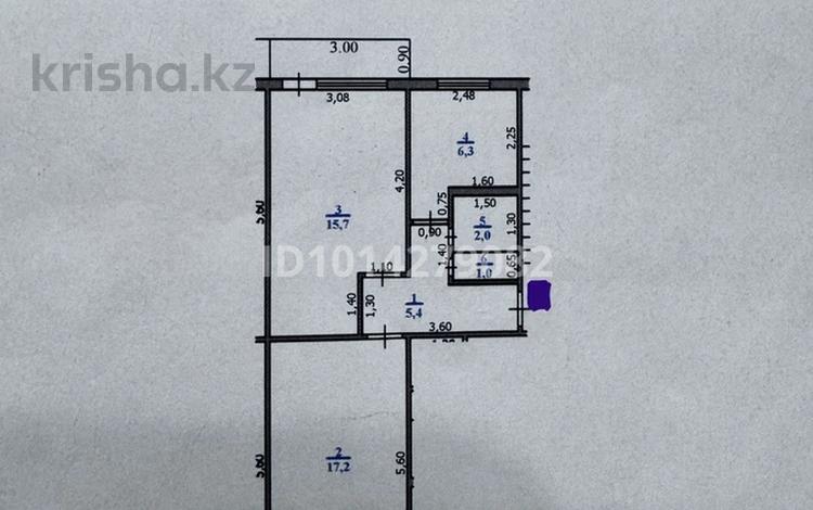 2-бөлмелі пәтер · 49.2 м² · 4/5 қабат, Курмангазы 106 — Курмангазы и кердери, бағасы: 15.5 млн ₸ в Уральске, мкр Школьник — фото 2