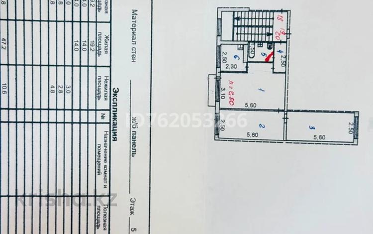 3-комнатная квартира · 57.8 м² · 5/5 этаж, Алашахана 7 — Рядом Акимат за 18 млн ₸ в Жезказгане — фото 2