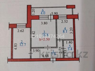 2-бөлмелі пәтер · 52.9 м² · 8/9 қабат, Бориса Александрова 8/1 — Тополинная роща, бағасы: 30 млн ₸ в Усть-Каменогорске, Ульбинский