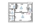 1-комнатная квартира · 44.6 м² · 3/10 этаж, Ильяса Жансугурова 90Е за 20.5 млн ₸ в  — фото 8