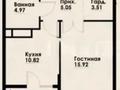 1-комнатная квартира · 40 м² · 8/12 этаж, Макатаева - Байтурсынова 129/1 за 37.5 млн ₸ в Алматы, Алмалинский р-н — фото 4