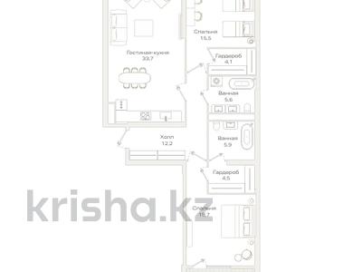 3-бөлмелі пәтер · 103 м² · 4/9 қабат, Проспект Аль-Фараби и улица Маркова 77/1 — БЕЗ КОМИССИИ!!!, бағасы: ~ 146.9 млн ₸ в Алматы, Бостандыкский р-н