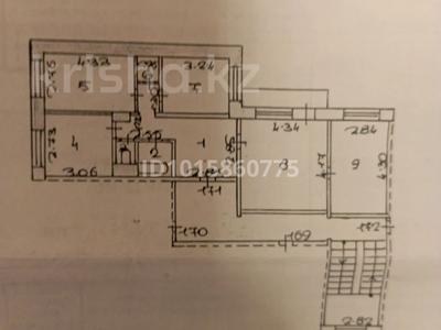 4-комнатная квартира · 77.2 м² · 5/5 этаж, мкр Юго-Восток, мкр Юго-Восток, мкр Степной 1 24 за 30 млн ₸ в Караганде, Казыбек би р-н