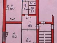 3-бөлмелі пәтер · 81 м² · 4/6 қабат, Мур Наурыз 1Б, бағасы: 44 млн 〒 в Костанае