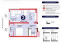 2-комнатная квартира · 41.2 м² · 9/12 этаж, Улы Дала 14 за 23.5 млн ₸ в Астане, Нура р-н