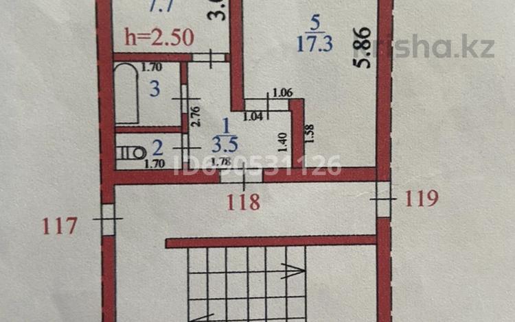 1-комнатная квартира, 35.6 м², 4/6 этаж, 2 микрорайон за 5.8 млн 〒 в Абае — фото 2