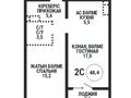 2-бөлмелі пәтер · 48.5 м² · 5/12 қабат, Райымбека — Ауэзова, бағасы: 38 млн ₸ в Алматы, Алмалинский р-н
