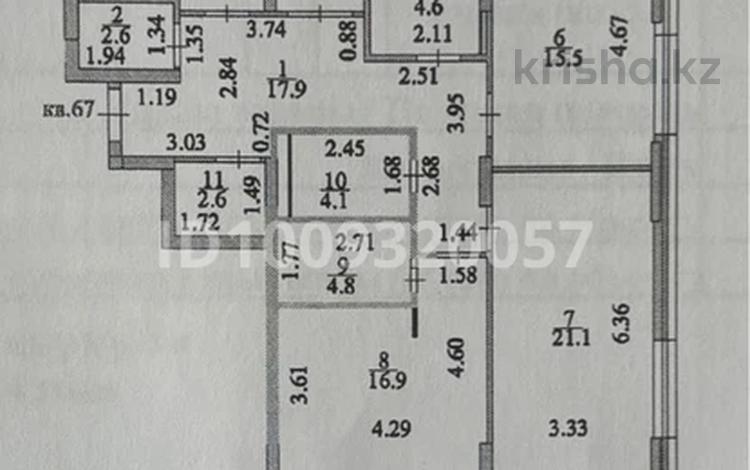4-комнатная квартира · 145 м² · 3/9 этаж, Е-900 4 за 215 млн ₸ в Астане, Нура р-н — фото 15