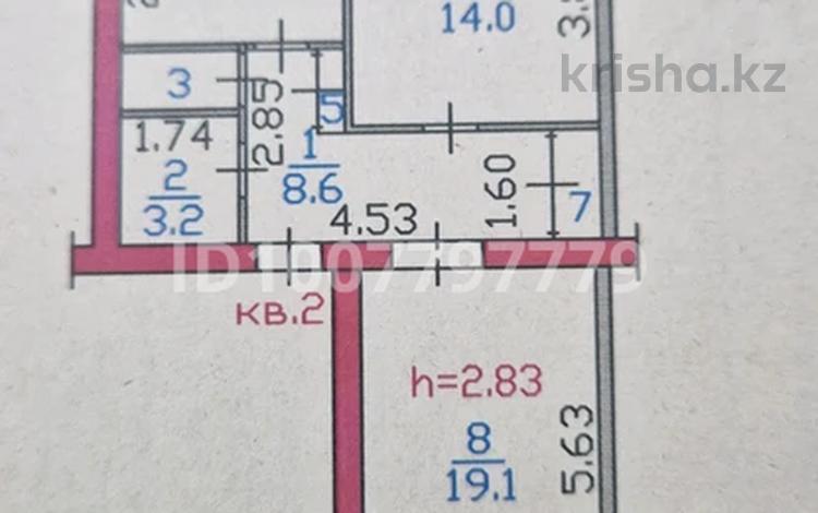 2-комнатная квартира · 57 м² · 1/5 этаж, Чехова 59 за 25 млн 〒 в Усть-Каменогорске — фото 2