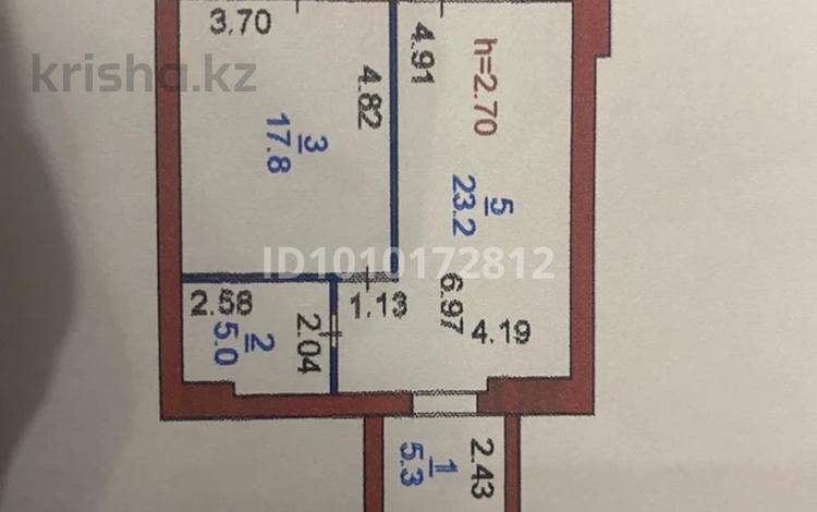 1-бөлмелі пәтер · 55 м² · 3/9 қабат, Микрорайон Береке, Микрорайон Береке 52, бағасы: 23.9 млн ₸ в Костанае — фото 2