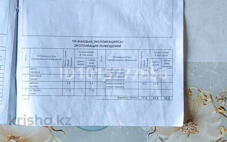 Часть дома · 3 комнаты · 74 м² · 3 сот., Айманова дом40- кв2 — Мечети за 22 млн ₸ в Жезказгане — фото 2