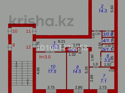 3-комнатная квартира · 75.7 м² · 3/4 этаж, мкр Новый Город, Нурсултана Назарбаева 3А за 34 млн ₸ в Караганде, Казыбек би р-н