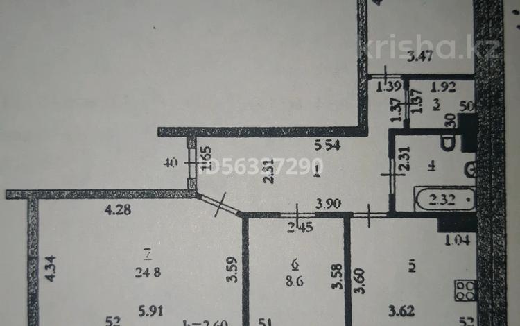 3-комнатная квартира, 90 м², 5/6 этаж, мкр 12 32 за 26.5 млн 〒 в Актобе, мкр 12 — фото 38
