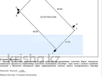 Участок · 8 соток, Ханкөл за 10.5 млн 〒 в Шымкенте