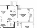 2-комнатная квартира · 74.65 м² · 1/3 этаж, Кенесары хана 43/7 за 98 млн ₸ в Алматы, Наурызбайский р-н