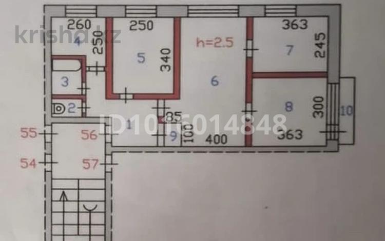 4-бөлмелі пәтер · 63.3 м² · 3/5 қабат, Николаева, бағасы: 12 млн ₸ в Топаре — фото 2