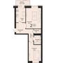 2-бөлмелі пәтер · 67.4 м² · 2/9 қабат, Сокпакбаева 1 — Сарыарка Джангильдина, бағасы: ~ 31.5 млн ₸ в Астане, Сарыарка р-н — фото 3