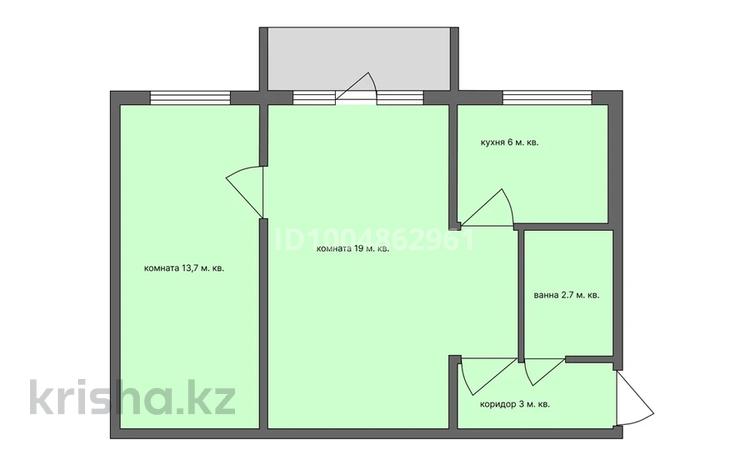2-бөлмелі пәтер · 46 м² · 2/5 қабат, Гоголя 49 — Боулинга, бағасы: 16 млн ₸ в Караганде, Казыбек би р-н — фото 2