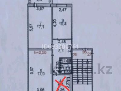 2-комнатная квартира, 48 м², 3/4 этаж, Жеңіс 13 — Карагайлы -жансугурова за 14 млн 〒 в Талдыкоргане, мкр военный городок Жулдыз