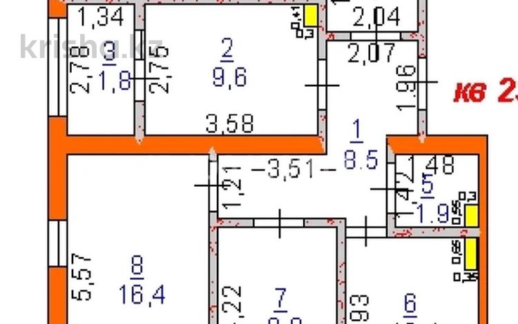 3-комнатная квартира · 62 м² · 4/9 этаж, Жана кала, 11 улица — Арзан магазин за 28 млн ₸ в Туркестане — фото 2