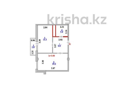 1-бөлмелі пәтер · 49.5 м² · 5/12 қабат, Нажимеденова 34, бағасы: 24.2 млн ₸ в Астане, Сарайшык р-н