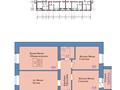 3-бөлмелі пәтер · 83.7 м² · 9/9 қабат, Сатпаева 1, бағасы: 28 млн ₸ в Семее — фото 4