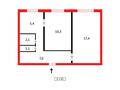 2-комнатная квартира · 43.3 м² · 1/5 этаж, Абая за 9 млн ₸ в Абай — фото 4