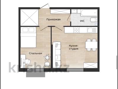 2-комнатная квартира · 45 м² · 2/4 этаж, Аубакирова 35/525 — ЖК «Жана Омир» за 15 млн 〒 в 