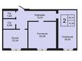 2-бөлмелі пәтер · 70.38 м², 40-а/ш. 3, бағасы: ~ 22.5 млн ₸ в Актау, 40-й мкр — фото 3