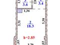 1-комнатная квартира · 25.3 м² · 3/4 этаж, ул Тамабаева 1А с.Береке 193 — Рядом со школой за ~ 11.4 млн ₸ в Ельтае — фото 3