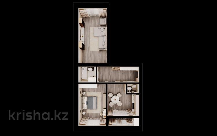 2-комнатная квартира · 72.54 м², мкр. Алтын орда 192 — Халела досмухамедулы за ~ 24.7 млн ₸ в Актобе — фото 3