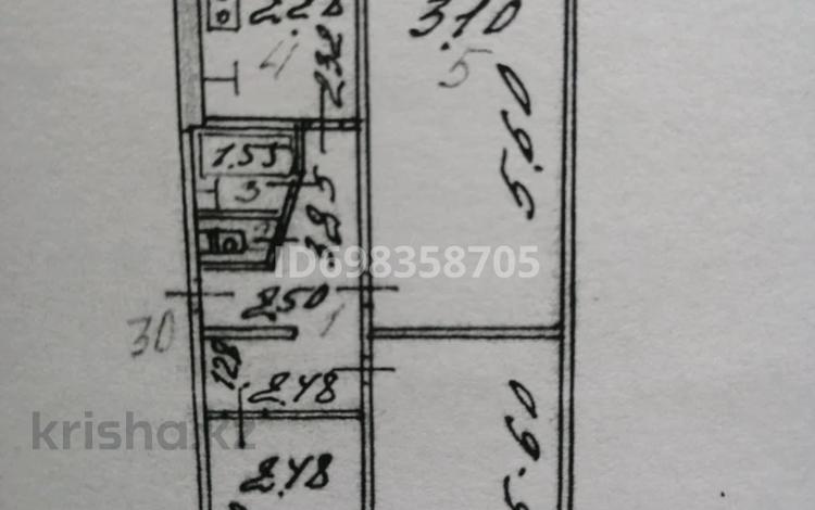 3-бөлмелі пәтер · 61.3 м² · 1/5 қабат, 7 микрорайон 56 — Магазин Экран, бағасы: 12 млн ₸ в Темиртау — фото 2