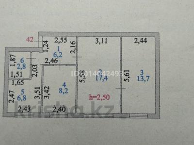 3-комнатная квартира · 55 м² · 1/5 этаж, Ауэзова 29 — Ауэзова и Кабанбай батыра за 19 млн ₸ в Астане, Сарыарка р-н