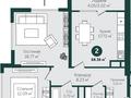 3-комнатная квартира · 70 м² · 3/17 этаж, мкр Нурсат, Байтерекова 190А за 53 млн ₸ в Шымкенте, Каратауский р-н — фото 11