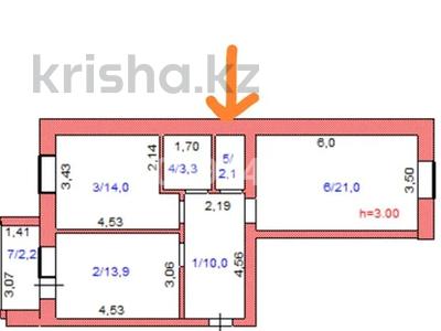 2-бөлмелі пәтер · 67 м² · 8/9 қабат, Сейфуллина 65, бағасы: 43.5 млн 〒 в Кокшетау