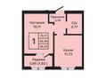 1-комнатная квартира · 36.33 м², 40-й мкр 3 за ~ 11.6 млн ₸ в Актау — фото 3