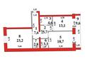 2-бөлмелі пәтер · 88.6 м² · 3/6 қабат, Кеменгер стр.41Б, бағасы: 27.5 млн ₸ в Уральске — фото 15