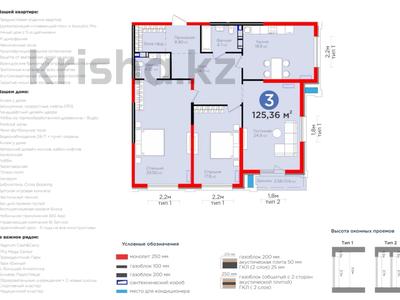 3-комнатная квартира · 125 м² · 6/12 этаж, Радостовца — ПРИ 100% 10% : 206 127 000 за ~ 229 млн 〒 в Алматы, Бостандыкский р-н