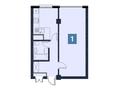 1-бөлмелі пәтер · 44.86 м² · 5/12 қабат, Ақсай-4 ш/а., бағасы: 34.5 млн ₸ в Алматы, Ауэзовский р-н — фото 11