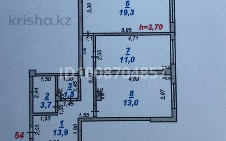 2-комнатная квартира · 65 м² · 9/9 этаж, мкр Туран , Байдибек Би за 29 млн 〒 в Шымкенте, Каратауский р-н — фото 2
