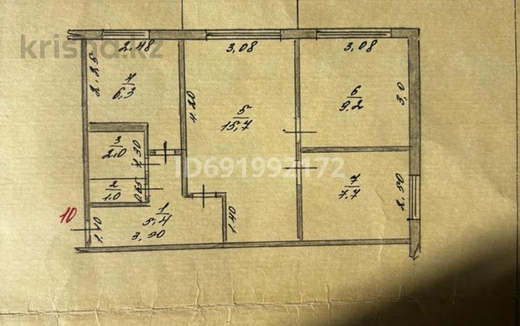 3-комнатная квартира · 47.3 м² · 4/5 этаж, Абая 49 за 15 млн ₸ в Уральске, мкр Школьник — фото 2